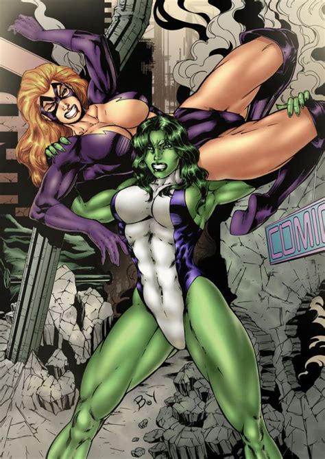 She Hulk Back Breaker Titania Naked Pics And Pinup Art Superheroes