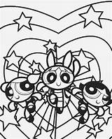 Powerpuff Pages Girls Color Coloring Popular sketch template