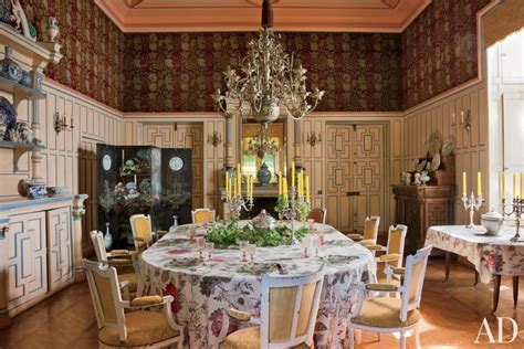 The Paneled Dining Room Of Joy De Rohan Chabot S French