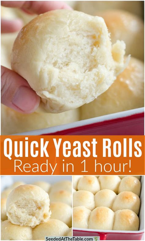 with this quick yeast rolls recipe you can have homemade rolls ready