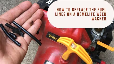 replace  fuel    homelite trimmer youtube
