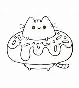 Colorear Dibujos Coloring Cat Pusheen Animados Faciles Tiernos Doodles Gatito Rysunki Kolorowanki Bongo Cosas Gatos Bonitos Słodkie Anime Shopkins Kawai sketch template
