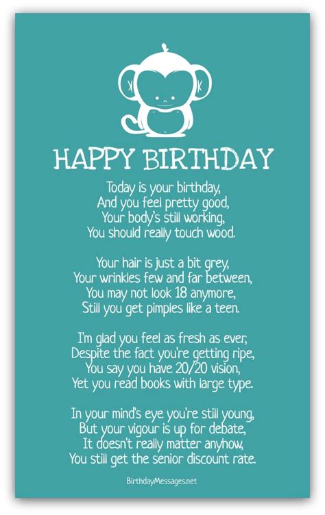funny birthday poems funny birthday messages