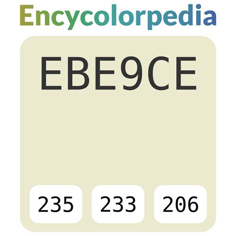Asian Paints White Marsh 7812 Ebe9ce Hex Color Code Rgb And Paints