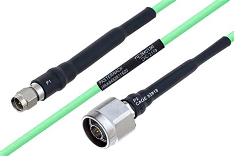 temperature conditioned sma male   male  loss cable  pe pll coax