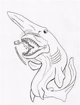 Goblin Shark Drawing Coloring Deviantart Template Camera Getdrawings Data sketch template