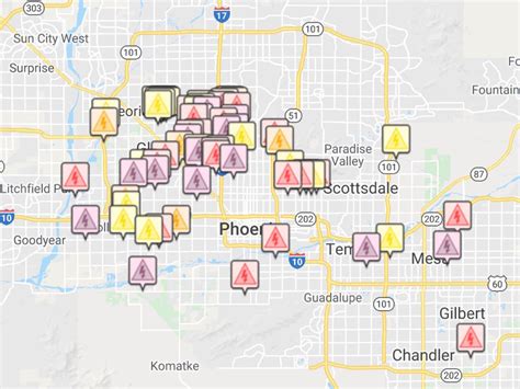 outages more than 120 000 without power around the valley abc15 arizona