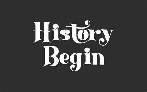 history  serif font demofontcom