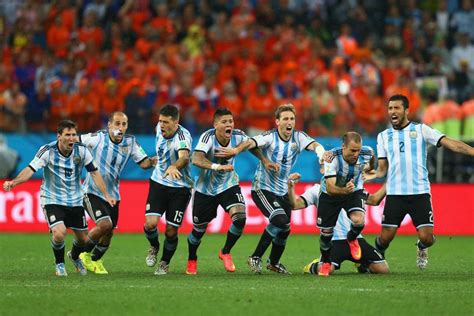 argentina celebrates penalty shoot out win over