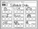 Bingo Kindergarten Dabber Syllables Centers Literacy Number Dabbers Dab Activities Word Using Choose Board Teaching Reading sketch template
