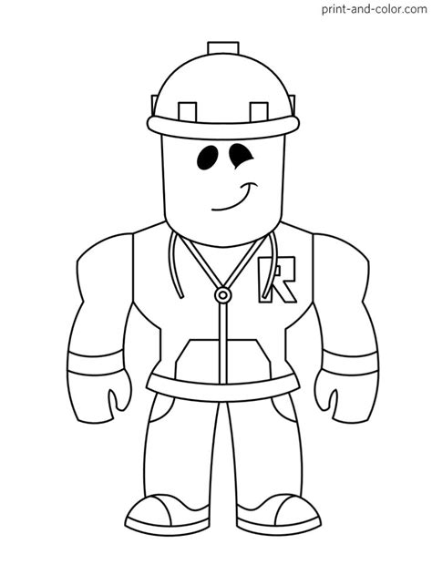 roblox coloring pages print  colorcom cartoon coloring pages