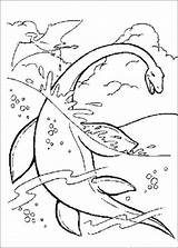 Coloring Pages Plesiosaur Printable Dinosaur Categories sketch template