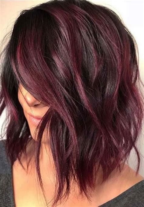 12 trendy ideas for hair color ideas for brunettes with lowlights red