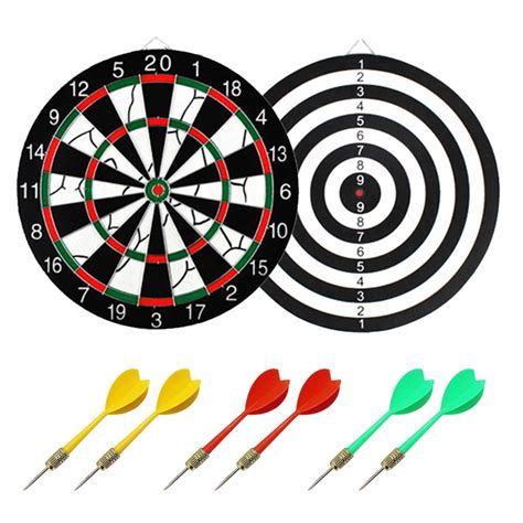 double side dartboard professional dart board game set   darts  competition family