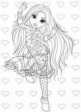 Coloring Moxie Pages Girlz Coloriage Girls Color Printable Girl Print Book Index Doll Anime Choose Tegninger Til Board Websincloud Aktiviteter sketch template