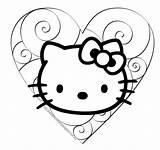 Coloring Pages Wallpaper Kitty Hello Wallpapers Book Wallpapersafari sketch template