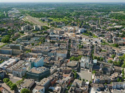 aerial view city centre  heerlen   pancratiusplein  sint