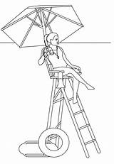 Lifeguard Coloringonly sketch template