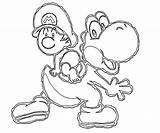 Yoshi Kart Luigi Land Clipart Library Getcolorings sketch template