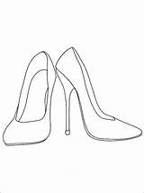 Coloring Heels Pages Printable Fashion High Books Shoe Van Sketches Tekenen Schoenen Heel 1coloring Modetekeningen Afkomstig Drawing Shoes sketch template