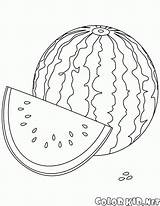 Melone تلوين بطيخ صفحه sketch template