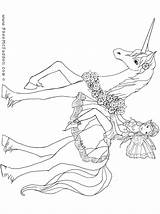 Unicorn Coloring Fairy Pages Fairies Colouring Unicorns Pheemcfaddell Color Printable Coloriage Kids Print Adult Sheets Books Fée Puppet Crafts Drawings sketch template