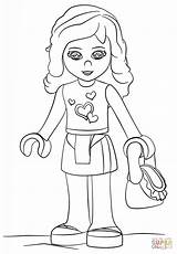 Lego Friends Coloring Olivia Pages Dot Printable sketch template