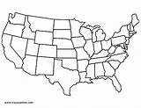 Map States United Coloring Blank Printable Pages Continents Continental Outline Colorado State Color Usa Maps Clipart Print Colombia Kids America sketch template