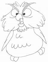 Archimedes Owl sketch template