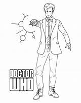 Doctor Who Coloring Pages Printable Tardis Colouring 11th Sheets Color Kids Board Angel Getcolorings Brilliant Books Getdrawings Matt Smith Tenth sketch template
