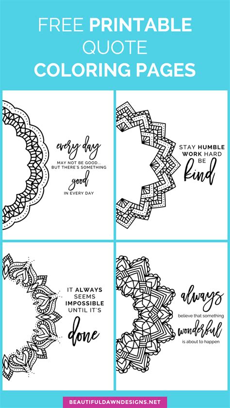 ideas  coloring mandala quotes coloring pages
