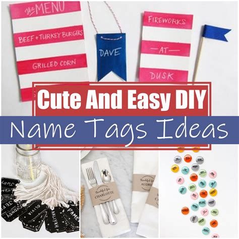 easy diy  tag ideas diy crafts