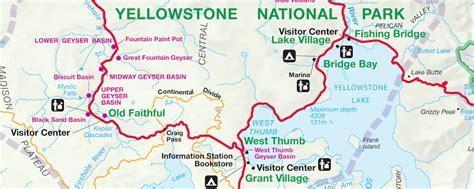 yellowstone national park maps official park map topo and more