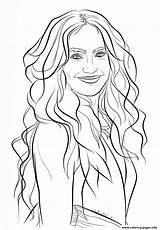 Lopez Jennifer Coloring Pages Celebrity Printable Lawrence Color Print Drawing Book Sketch sketch template