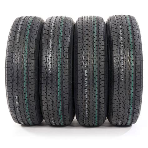 4 St225 75 15 Oshion 10 Ply E Load Radial Trailer Tires