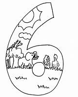 Creation Coloring Pages Days Numbers Story Printable Kids Bible Preschoolers First Sunday School Clipart Lessons Drawing Google Search Creazione Crafts sketch template