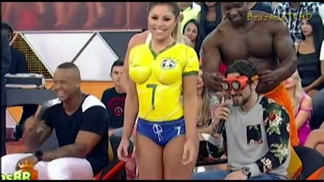 Sexy Brazilian Soccer Body Paint Girl Youtube