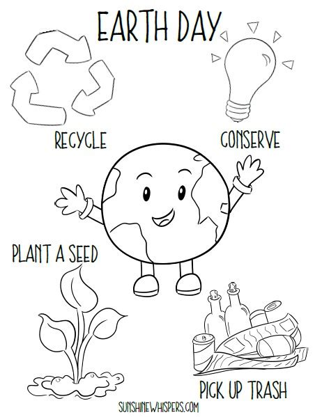earth day printables  kids coloring home