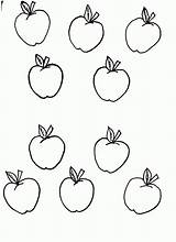 Apples Afkomstig Kleurplaten Appels sketch template