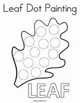 Coloring Dauber Leaf sketch template