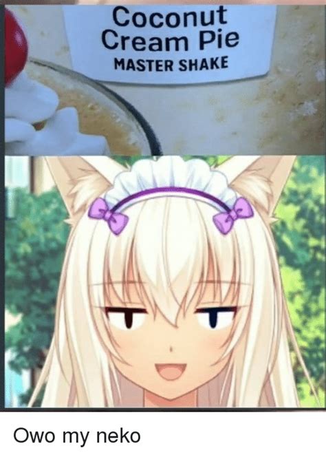 coconut cream pie master shake anime meme on me me