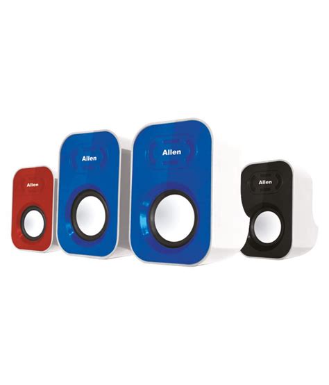 buy allen multimedia speakers red blue black    price