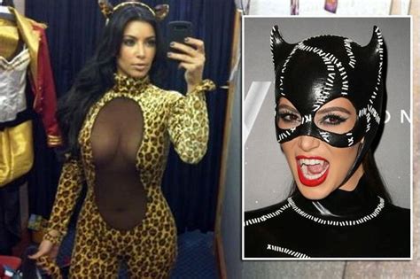 Kim Kardashian Shows Off Her Purrr Fect Body In Revealing Halloween