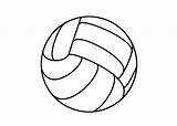 Volleyball Getcolorings Colorin sketch template