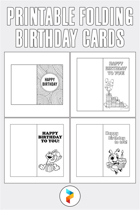 foldable  printable printable birthday cards  kids printable