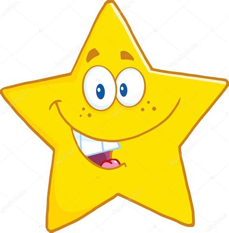 smiling star character stock vector  hittoon