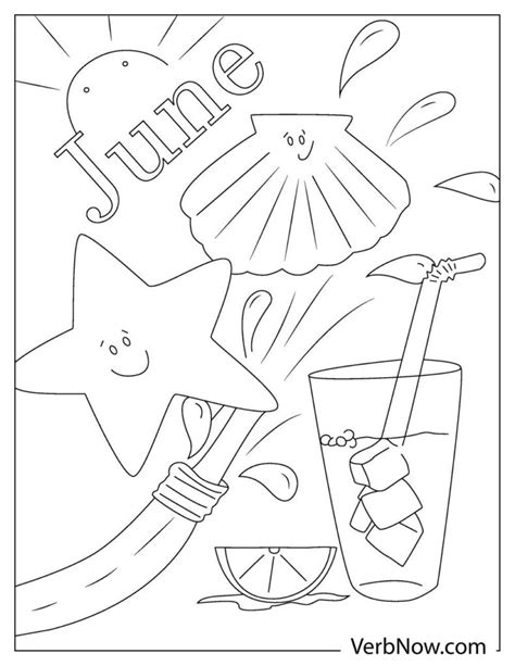 june coloring page  printable coloring pages june coloring pages