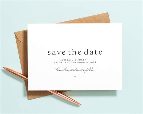 simple save  date save  date cards save  date etsy uk