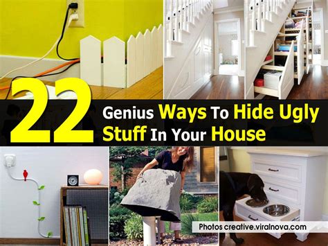 genius ways  hide ugly stuff   house