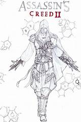 Assassin Connor Altair sketch template